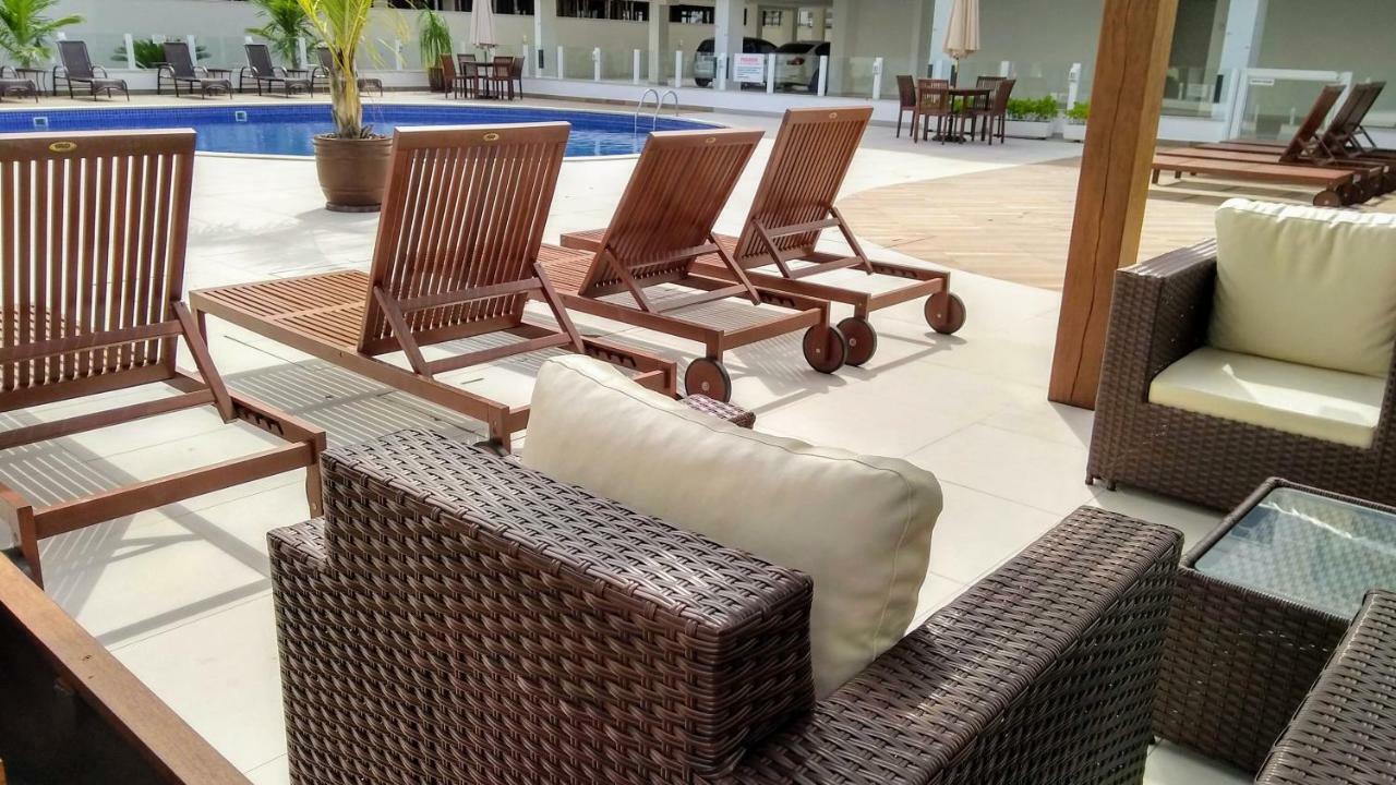 Apartamento Frente Para A Piscina A Uma Quadra Da Praia Флорианополис Экстерьер фото